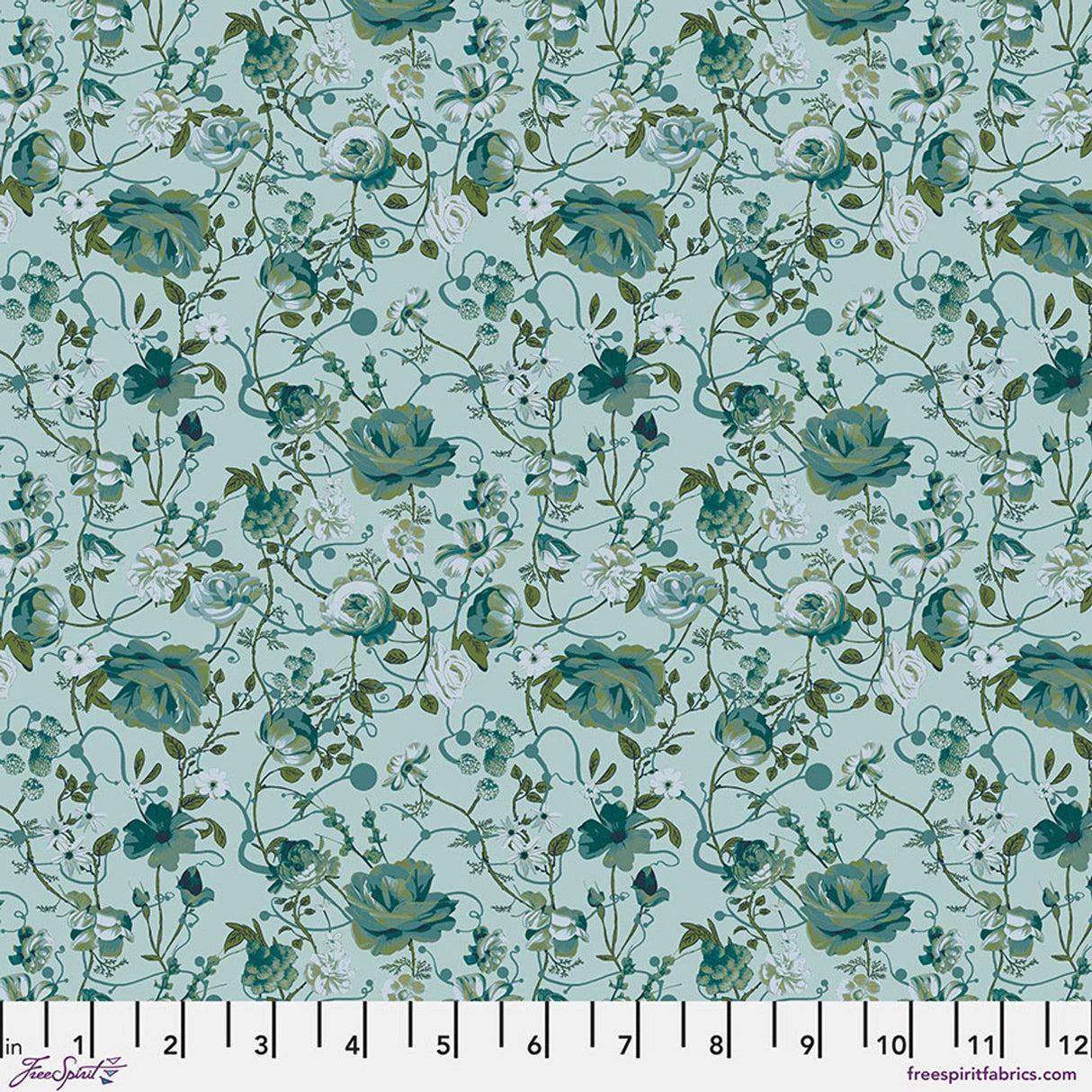 Cotton Fabric Enrapture Entwined Winterberry 44/45"
