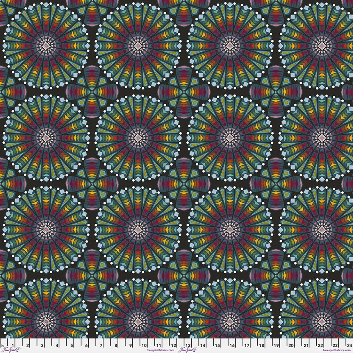 Cotton Fabric Enrapture Stained Glass Morning 44/45"