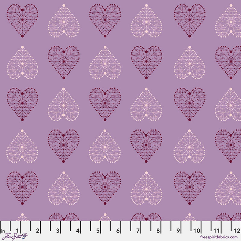 Cotton Fabric Amour Amethyst 44/45" Enrapture