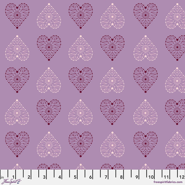Cotton Fabric Amour Amethyst 44/45" Enrapture