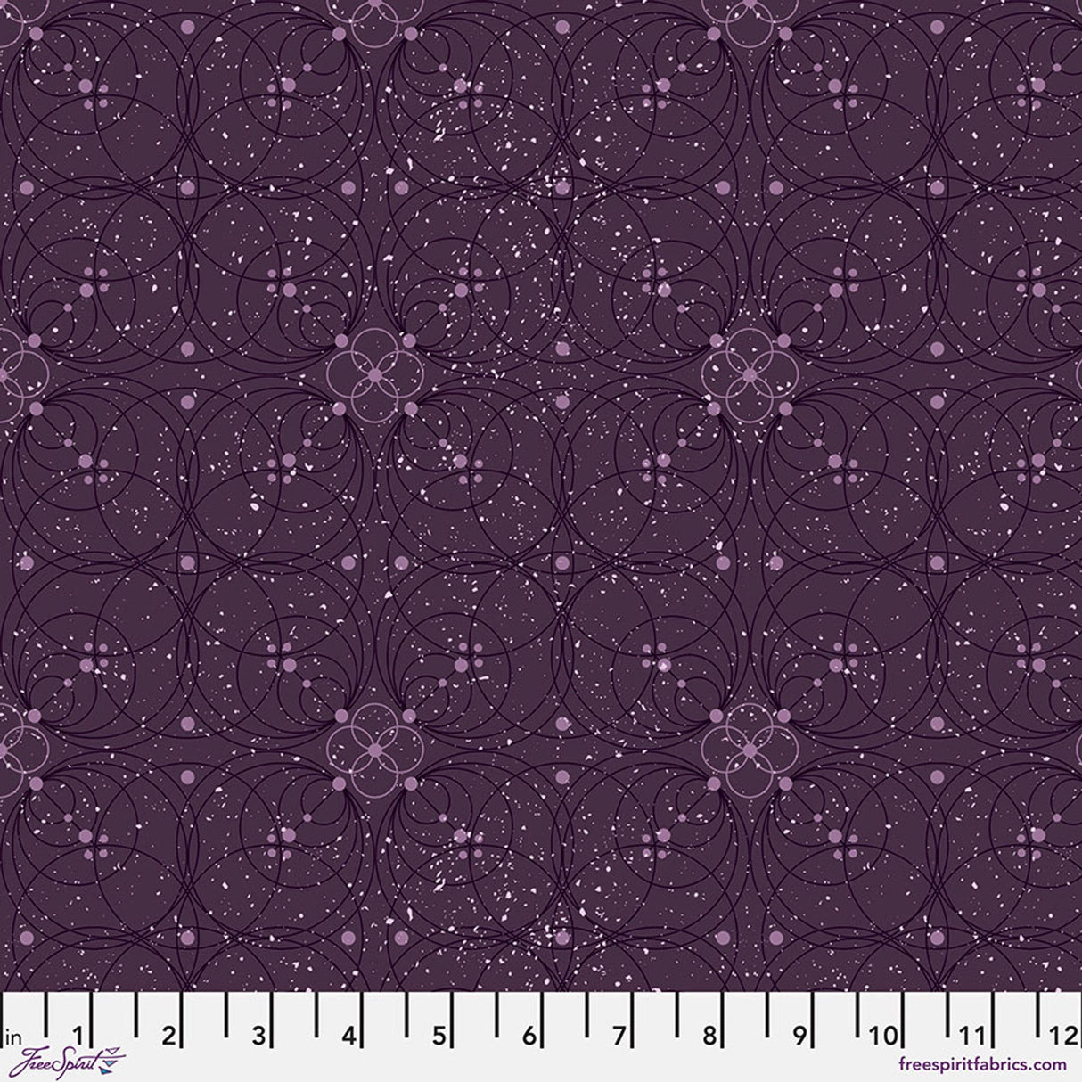 Cotton Print Fabric Enrapture Flourish Amethyst 44/45"