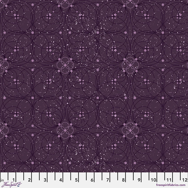 Cotton Print Fabric Enrapture Flourish Amethyst 44/45"