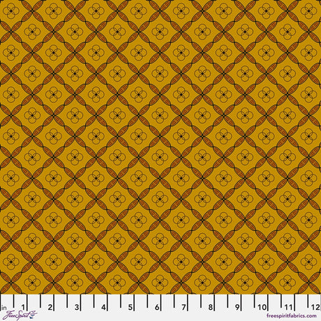 Cotton Quilting Fabric Enrapture Tiles Carnelian 44/45"