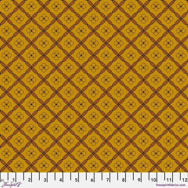 Cotton Quilting Fabric Enrapture Tiles Carnelian 44/45"