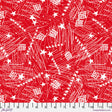Cotton Americana Fabric Stars in the Sky Large Red 44/45"