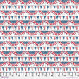Cotton Birthday Bunting Fabric Red 44/45"
