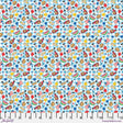 Cotton Print Blue Americas Birthday Cookout Fabric 44/45"
