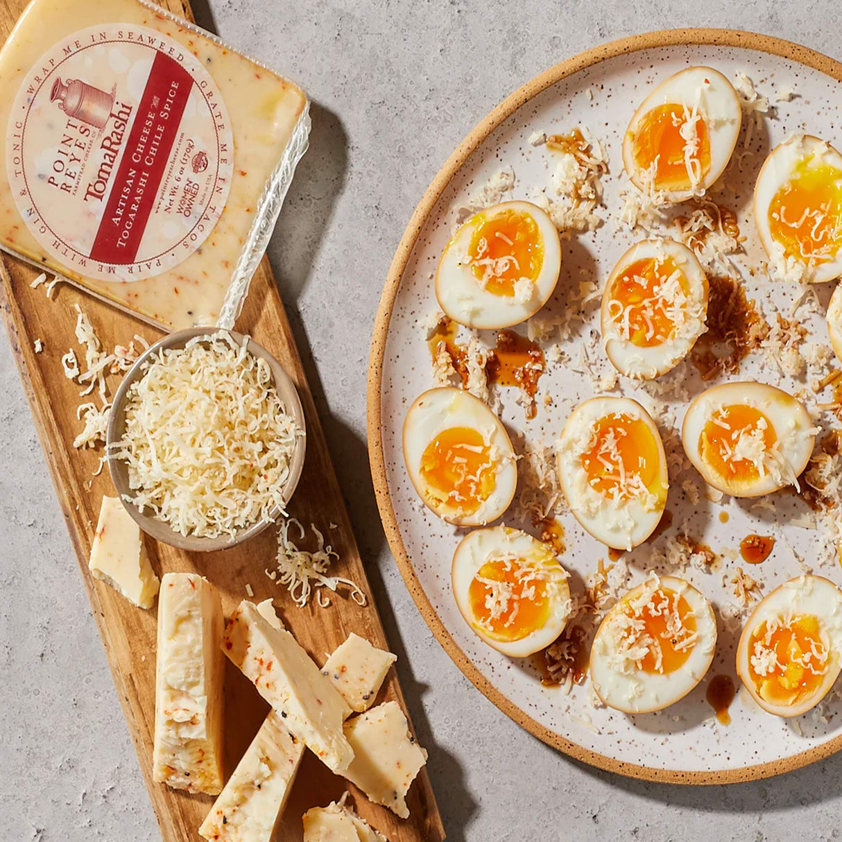 Point Reyes TomaRashi Artisan Cheese – Semi-Firm, Buttery Cheese with Japanese Shichimi-Inspired Spice Blend