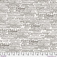 Cotton Print Wordster Paper Stamped Fabric 44/45" Sea Blue