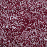 Pacific Islander All Over Design Polyester Fabric - Tropical Flowers, Tropical Leaves, Tropical Fruit, 60" Width (1 Yard)