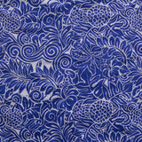 Pacific Islander All Over Design Polyester Fabric - Tropical Fruit, Tropical Leaves, Tropical Flowers, 60" Width (1 Yard)