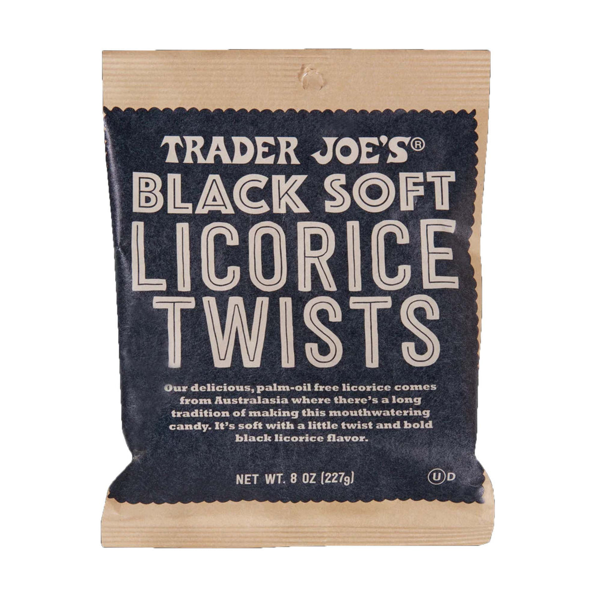 Trader Joe's Soft Black Licorice Twists 8 oz.