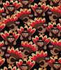 Quilting Cotton Packed Turkeys Harvest Thanksgiving Fabric