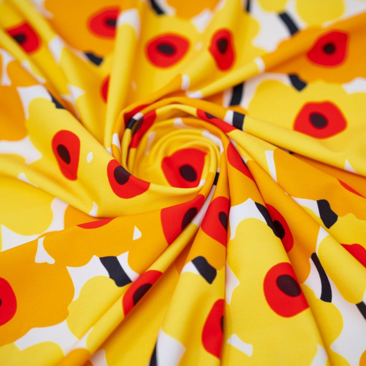 Printed Spandex Floral Fabric