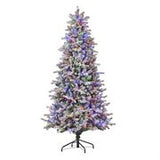7' Frosted Palmetto Pine LED Tree