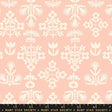 Cotton Fabric Paper Cuts 2 Peach Puff Fresh Cut Flowers 43/44"