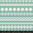 Cotton Knit Fabric Water Turquoise Stripes 43/44"