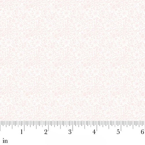 कॉटन फ्लोरल फ़ैब्रिक पैरिसियन स्निपेट्स डिजिटल पिंक 44"/45"