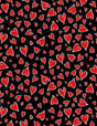 Quilting Cotton Parisian Hearts on Black Timeless Treasures