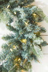 22" Park Hill Frosted Blue Spruce LED Wreath