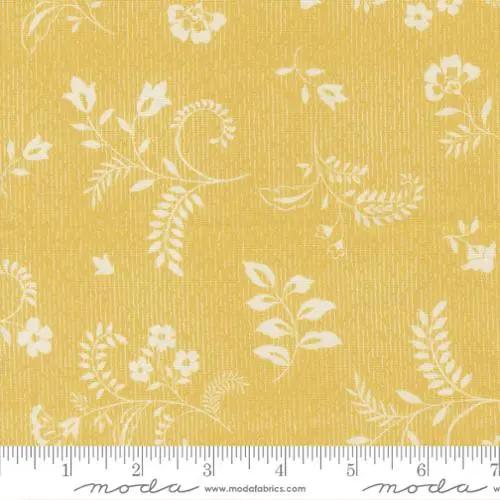 Cotton Print Parlor Boho Flowers Maize 44/45" Fabric