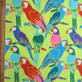 Microfiber Boardshort Fabric Parrots Print