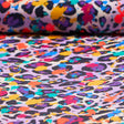 Party Animal Polyester Spandex Fabric - Holographic Foil Print, Hot Pink, Purple, Aqua, Lime Green, 54/56" Width (1 Yard)