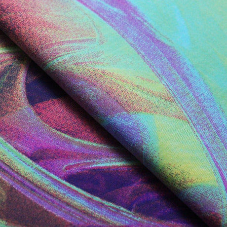 Rumors Nylon Spandex Fabric - Brazilian Print, Multicolor Abstract, 58-60" Width (1 Yard)