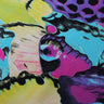 Butterfly Ultra Soft Motion Print Nylon Spandex Fabric - Gold, Pastel, Butterfly Pattern, 58/60" Width (1 Yard)