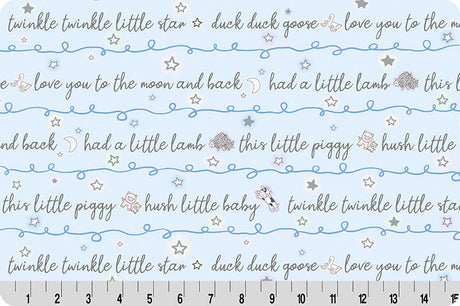 Quilting Cuddle Fabric Pastel Goodnight Farm Lullaby