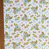 Poly Spandex Swimsuit Fabric Pastel Bouquets