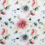 Swim Knit Pastel Floral Poly Spandex Fabric