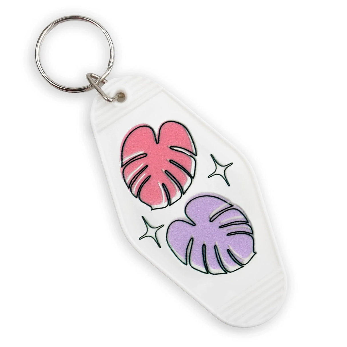 UV DTF Decal - Pastel Monstera (4 Decals 2")