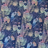 Swim Knit Recycled Nylon Spandex Pastel Tie Dye Jungle 4-Way Stretch