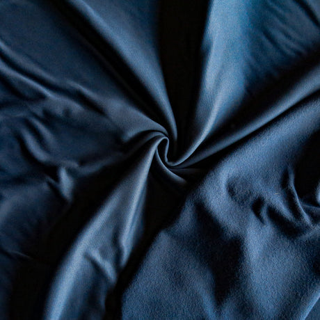 Athletic Dri-Fit Polyester Brushed Back Knit Fabric Patriot Navy