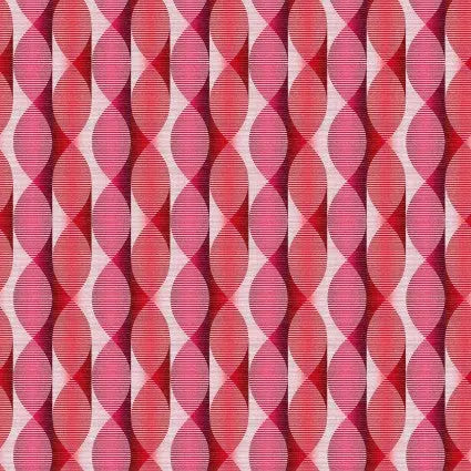 Cotton Patriotic Pop Pearlescent Stripes Fabric 43/44" Red White