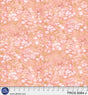 Cotton Print Fabric Peach Coral Frost 44/45"
