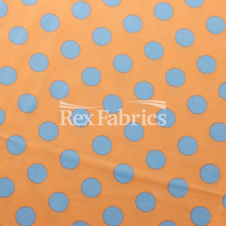 E-Z Dots Matte Nylon Spandex Fabric - Multicolor Polka Dots, 58/60" Width (1 Yard)