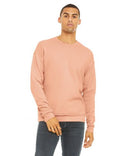 Bella Canvas 3945 Sweatshirt - Peach - Cotton Polyester Fleece Fabric, Peach, Crewneck, Unisex Pullover, S-2XL (1 Piece)