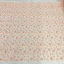 Beaded 3D Floral Lace Fabric