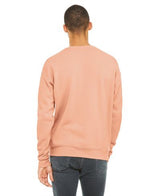 Bella Canvas 3945 Sweatshirt - Peach - Cotton Polyester Fleece Fabric, Peach, Crewneck, Unisex Pullover, S-2XL (1 Piece)