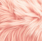 Faux Fur Fabric Round Shaggy 40-Inch Circular