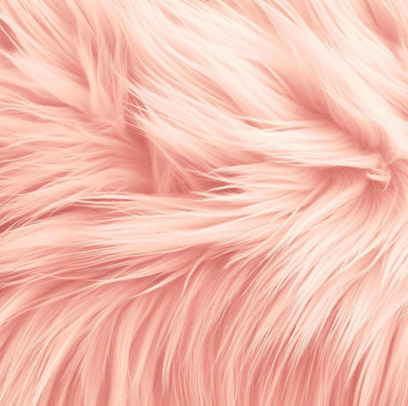 Faux Fur Fabric Round Shaggy 40-Inch Circular