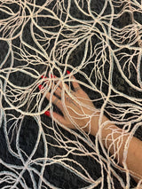 Stretch Sequin Embroidered Mesh