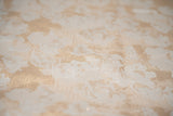 Metallic Brocade Peach Clouds Fabric