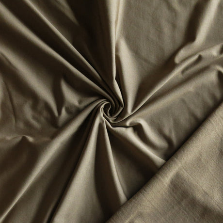 Poly Lycra Fleece Back Knit Fabric - Peanut Brown