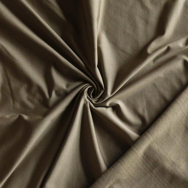 Poly Lycra Fleece Back Knit Fabric - Peanut Brown