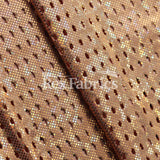 Peep Mesh B'Dazzled Nylon Spandex Fabric - Multiple Colors, Solid Mesh, Four-Way Stretch, 58/60" Width (1 Yard)
