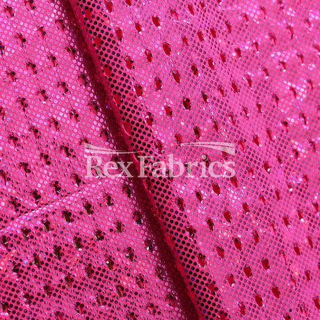 Peep Mesh B'Dazzled Nylon Spandex Fabric - Multiple Colors, Solid Mesh, Four-Way Stretch, 58/60" Width (1 Yard)