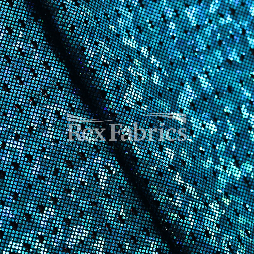 Peep Mesh B'Dazzled Nylon Spandex Fabric - Multiple Colors, Solid Mesh, Four-Way Stretch, 58/60" Width (1 Yard)